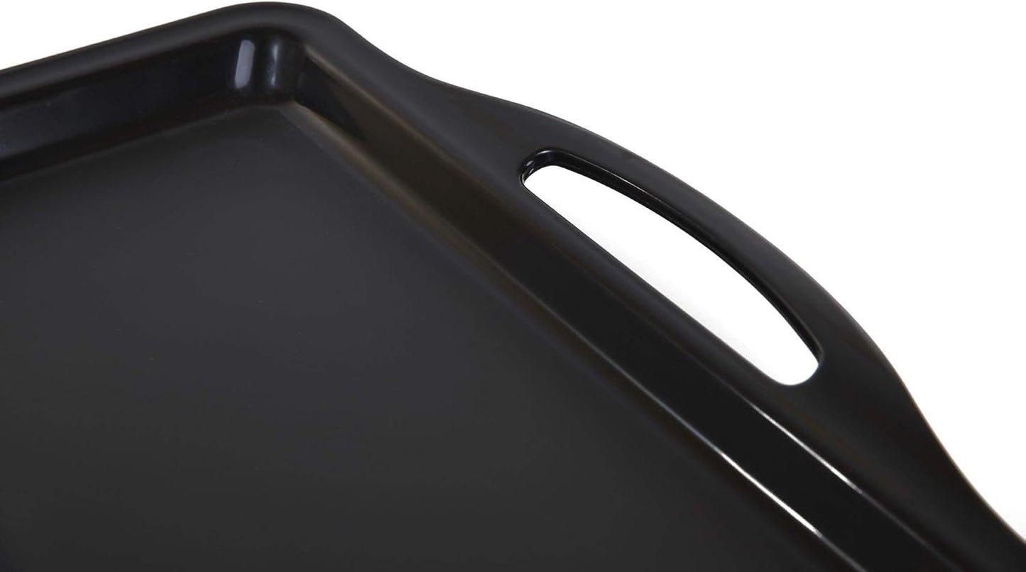 Mintra Home Durable Serving Tray (6pk, Black)