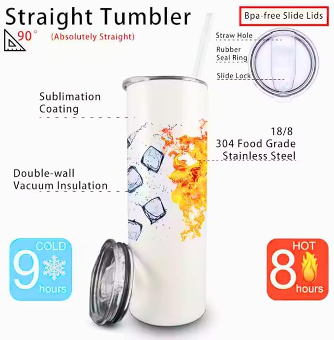 Alpha Printing Tumblers 20oz with Straw- Goku Super Saiyan