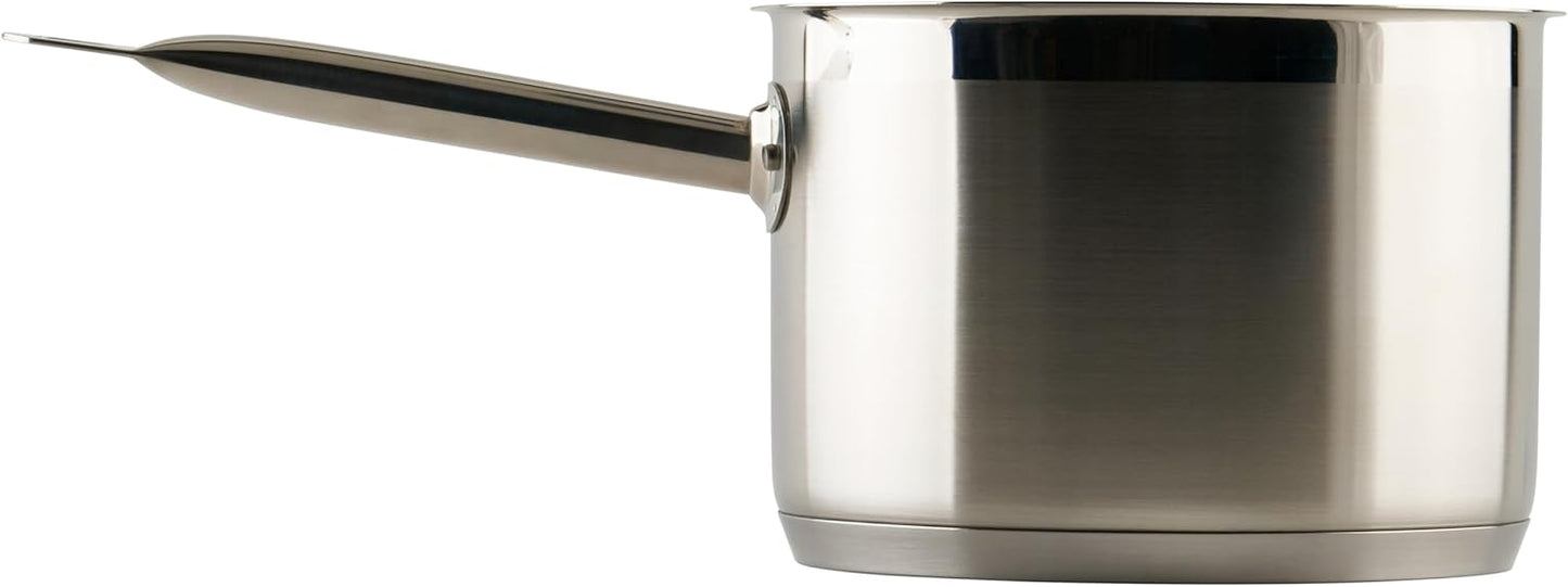 Winco Heavy-Duty Stainless Steel Sauce Pan with Cover, 4.5 Quart