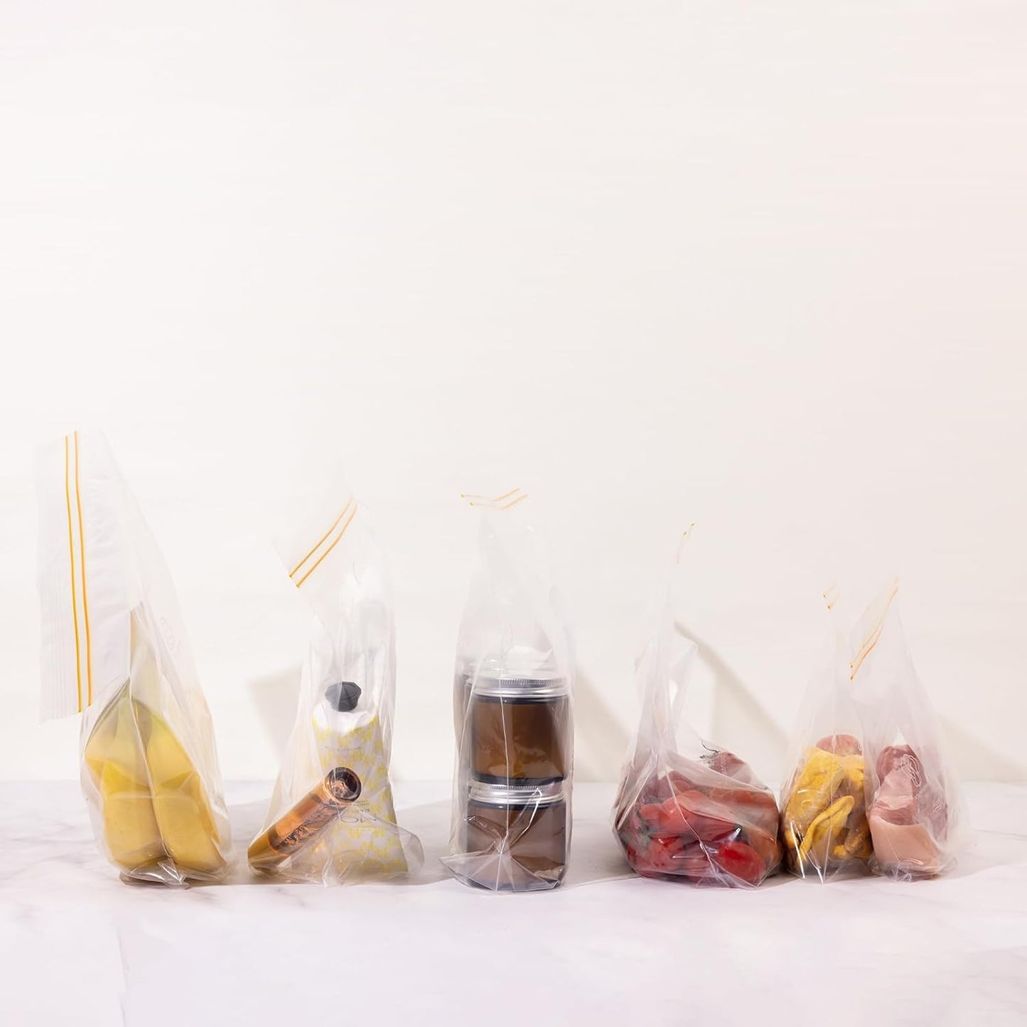 2-in-1 Reusable Food Storage Bags - Small 15 Pack(8.1"x7.1") & Large 10 Pack (10.7"x11") | Leakproof Freezer Bags, BPA-Free Eco-Friendly Silicone Zip Bags for Meal Prep, Snacks, Leftovers, Travel