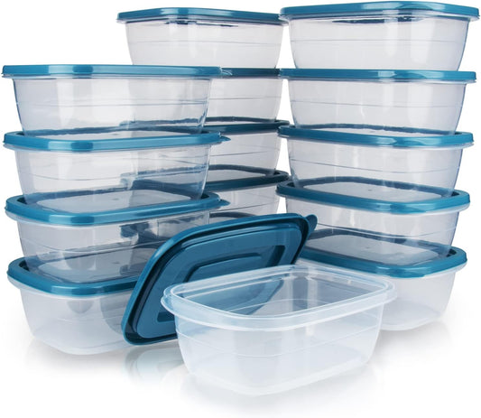 15PCS Rectangle Plastic Portion Box Sets with Lids.Food Storage Box,Container Sets,Food Storage,Food Containers,Plastic Container,use for School,0.53 Quarts Per Box,Age over 3 Years Old