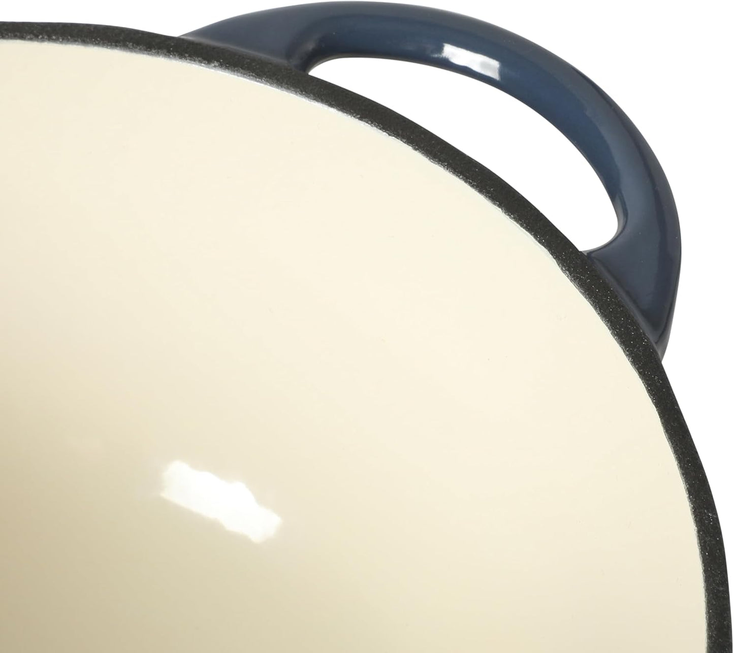 Gibson Home Addlestone 2.65 Qt Enameled Cast Iron Dutch Oven Pot with Lid – Round, Oven Safe to 500°F, Ideal for Bread Baking & Stews - Gradient Navy Blue