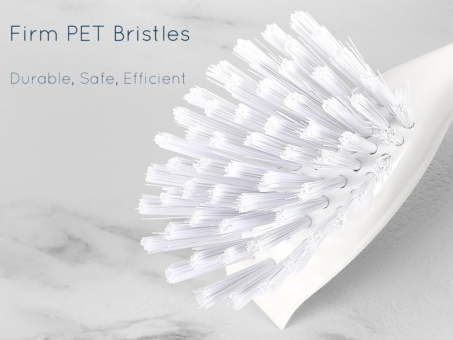 Dish Brush, Dish Scrubber & Kitchen Scrub Brush for Dishes, Pots, Pans, Sink, Cast Iron, Blue 4 Pack