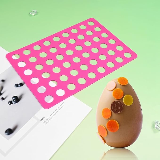 mostsom Round Lace Silicone Mold for Cheese, Chocolate, Cookie, Cake Decorating Stencil Mat, Bakeware Tool, Kitchen Accessories, Reusable Non-Stick (B_ Round)