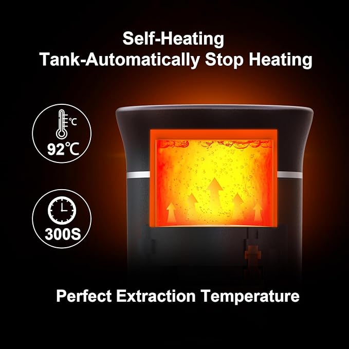 Mulli Cordless Electric Espresso Machine‌‌-Portable Coffee Maker for Ground Coffee & NS Capsule with Self-Heating Technology‌-Perfect for RV, Hiking, Camping, Office & On-the-Go Lifestyles