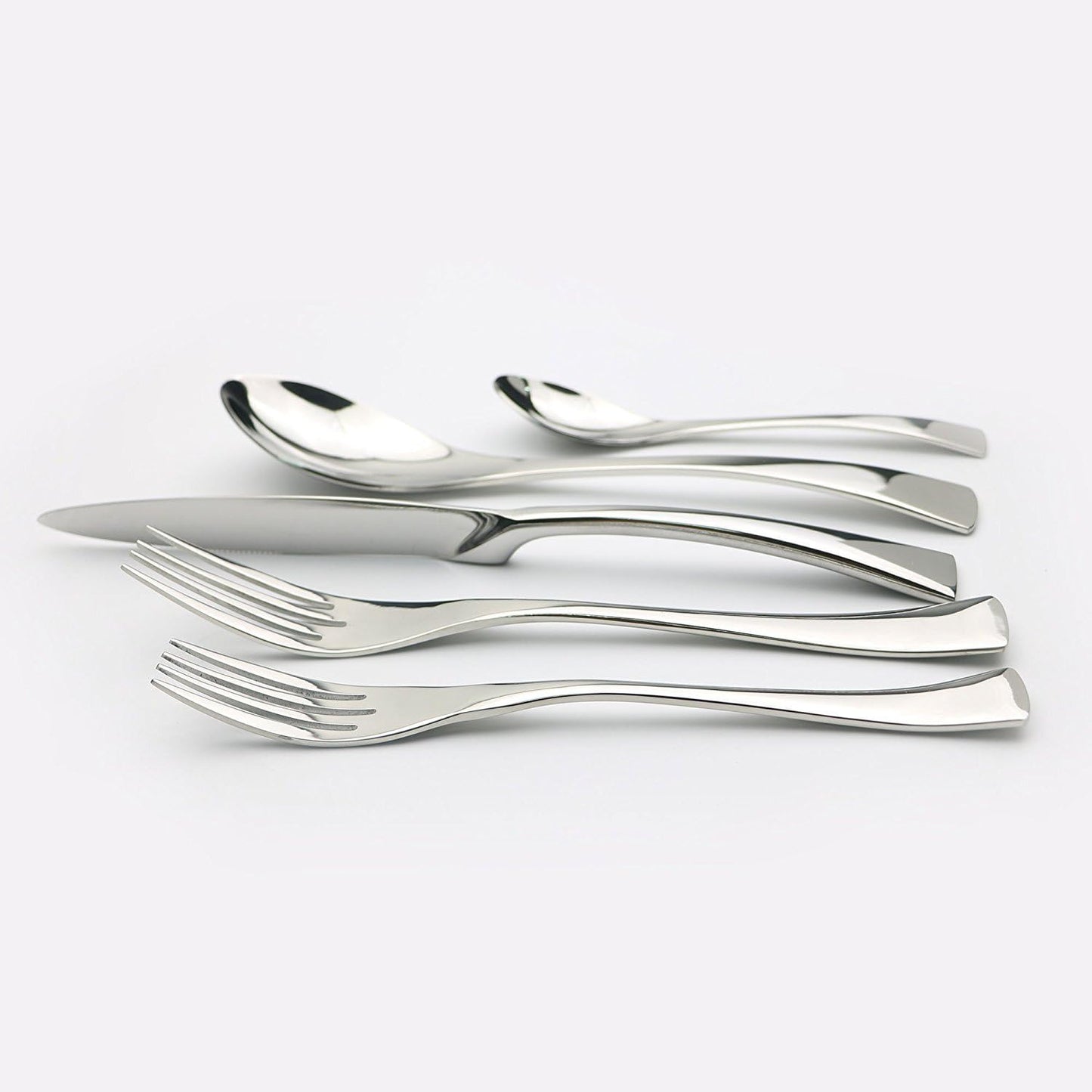 5-Piece 18/10 Stainless Steel Flatware Set, Service for 1