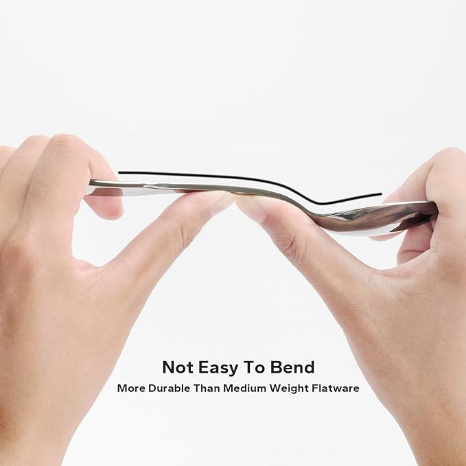 Alata Kate 30-Piece Silverware Set Stainless Steel Flatware Set,Service for 6,Mirror Polished Cutlery Set,Dishwasher Safe