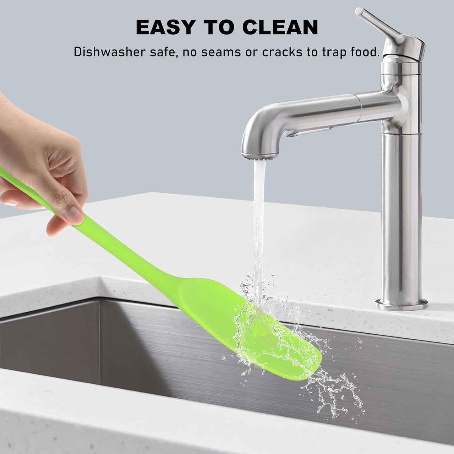 NileHome Silicone Spatula Set, 6 Pieces Food Grade Kitchen Utensils with Silicone Brush Heat Resistant Dishwasher Safe BPA-Free Rubber Spatula for Scraping, Baking, Cooking, Mixing-Multicolor