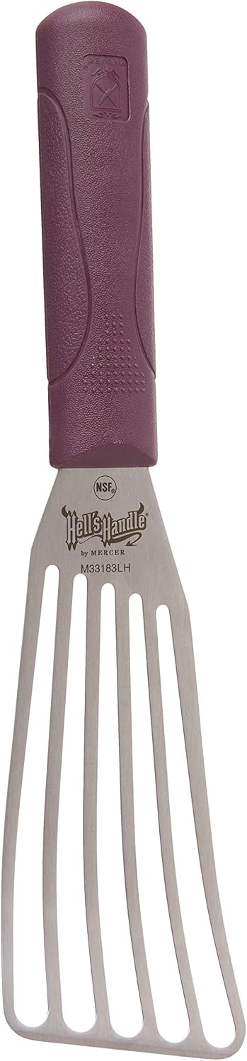 Mercer Culinary Hell's Handle, Fish Turner/Spatula, Left Handed, 3 Inch x 6 Inch
