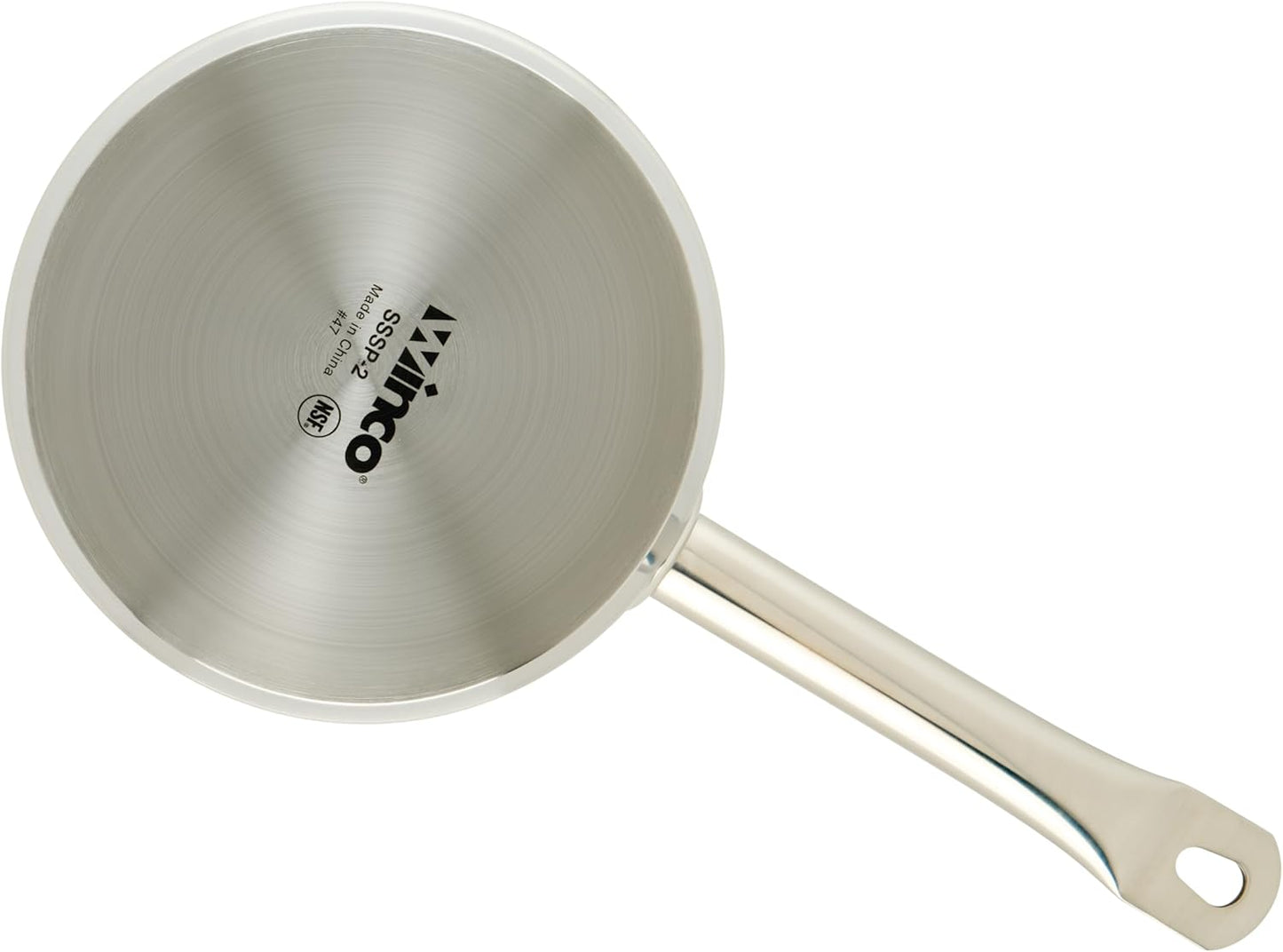 Winco Heavy-Duty Stainless Steel Sauce Pan with Lid, 2 Quart
