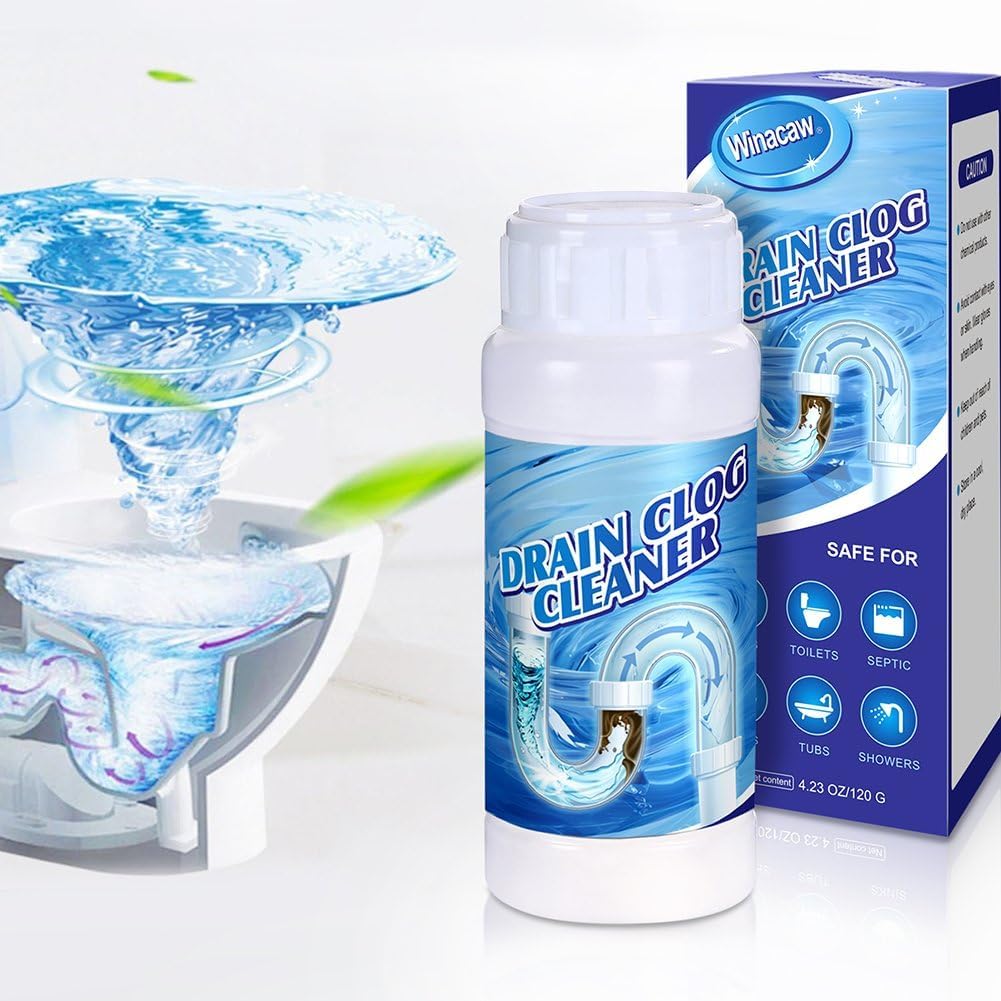 4Pack Safe & Powerful Upgraded Sink Drain Cleaner - Multi-Purpose Pipe Unclogging Agent for Kitchen and Home Drains