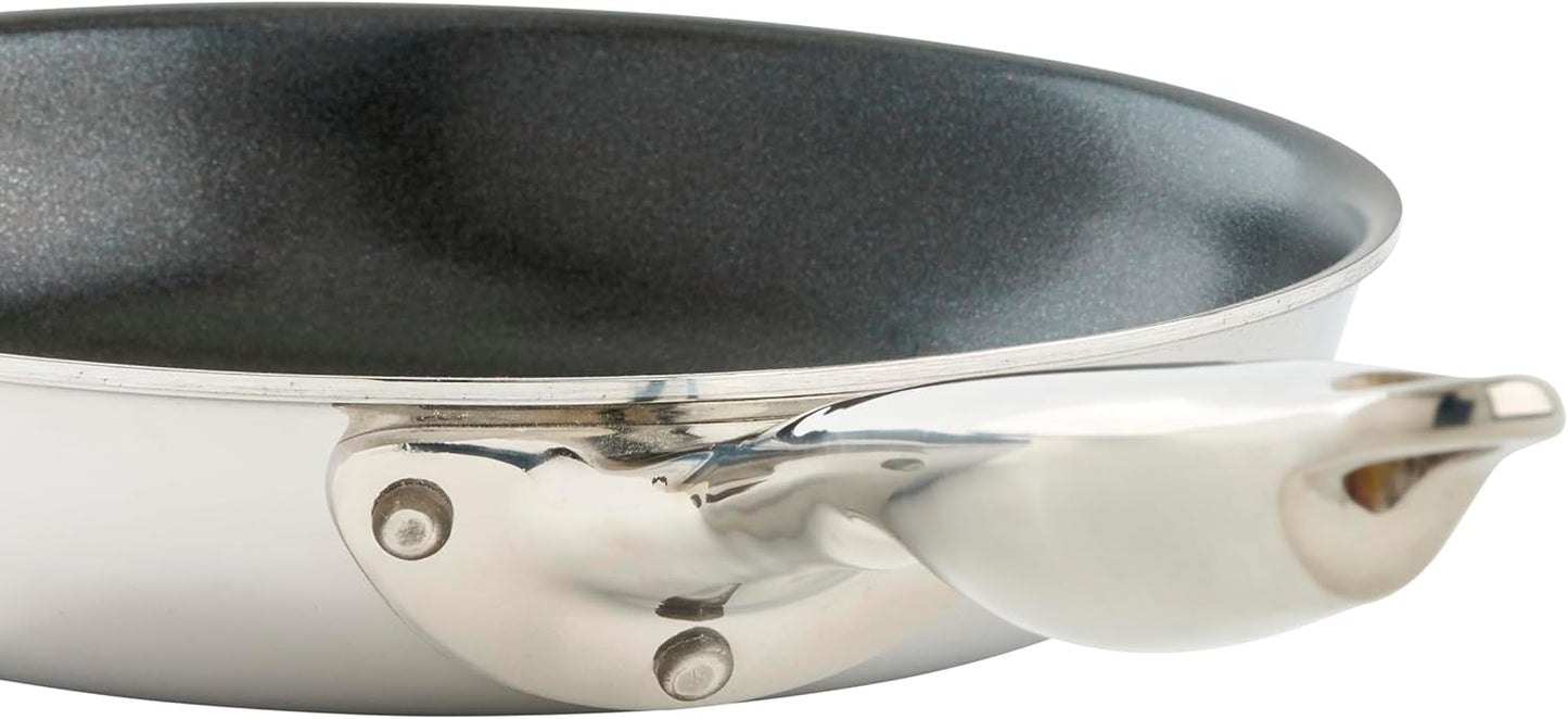 WINCO Tri-Ply Frying Pan, Silver