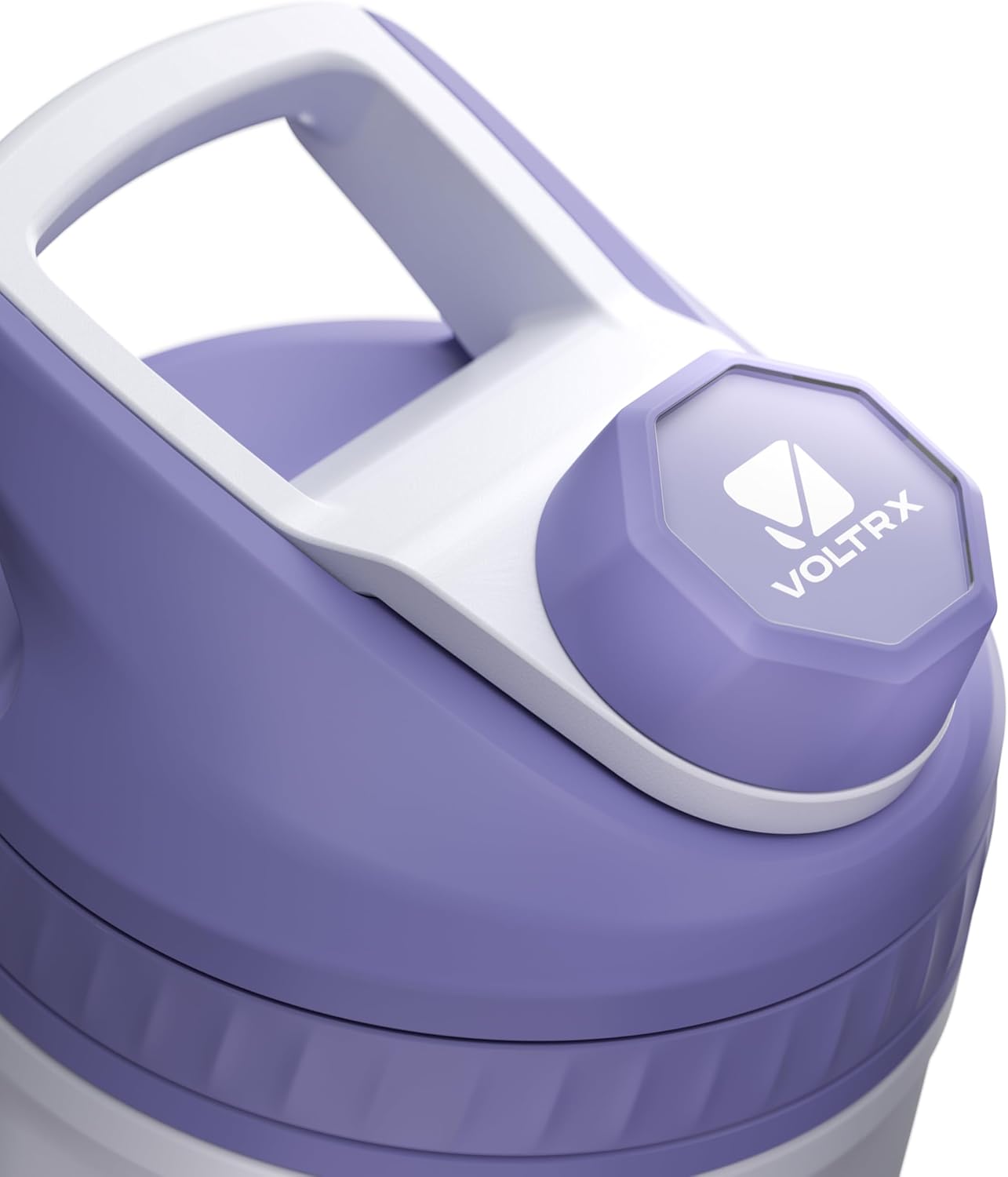 VOLTRX ChillMix Shaker Bottle Insulated Stainless Steel - USB C Rechargeable Electric Protein Shake Mixer, Shaker Cups for Protein Shakes and Meal Replacement, Misty Lilac, 16 oz