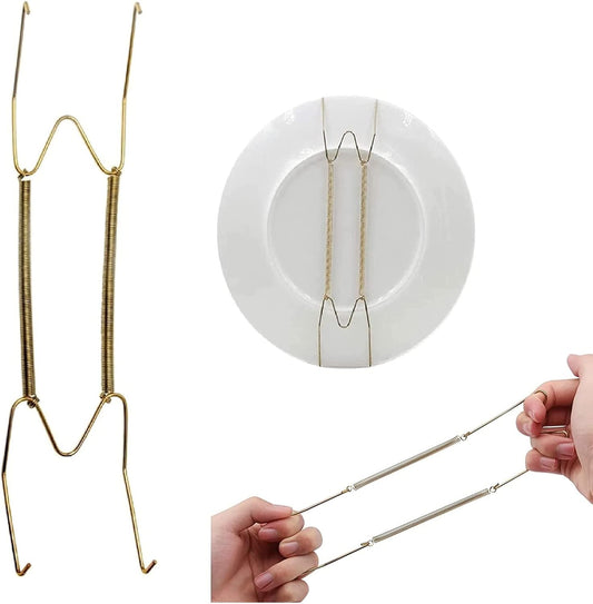 8 10 12 14 16Inch Plate Hangers for Walls Plate Dish Hangers Stainless Steel Decorative Invisible Plate Hangers Holder, Wall Hooks Home Decor (size:16in)