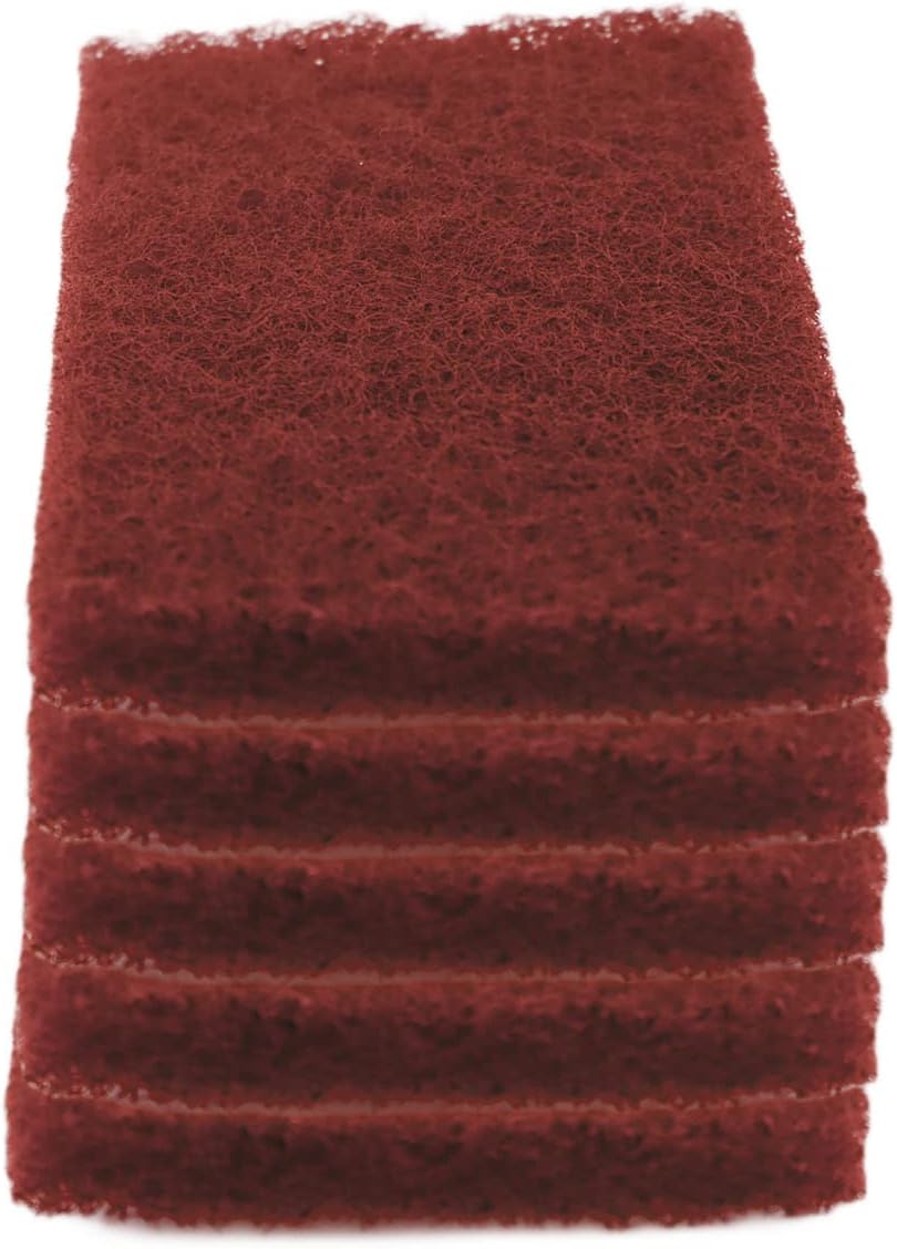 Heavy Duty Scour Pads, Non-Scratch Scrub Sponges, ULIFESTAR 5PCS Dish Scrubber Scouring Pads, Dual-Sided Reusable Household Scrub Pads for Dishes,Dish Cleaning Tool,Kitchen Scrubbers & Metal Grills