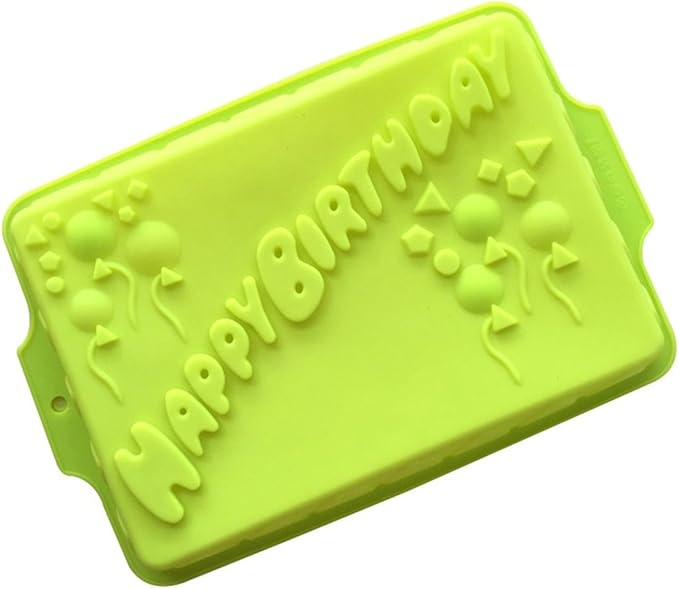 FantasyDay 13'' Happy Birthday Cake Mold Silicone Baking Molds Party Cake Bakeware for Your Birthday Dessert, Cake, Bread, Tart, Pie, Flan and More #7