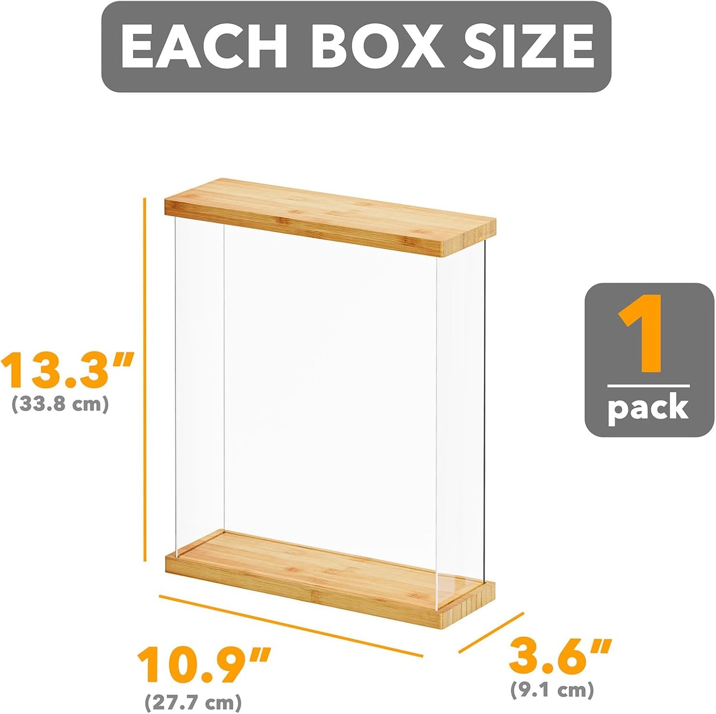 SpaceAid Bamboo Food Storage Container - Airtight Cereal Containers with Lids, Kitchen Cereal Canisters Pantry Organizers and Storage for Rice, Flour, Coffee, Snack, Large 1 Pack