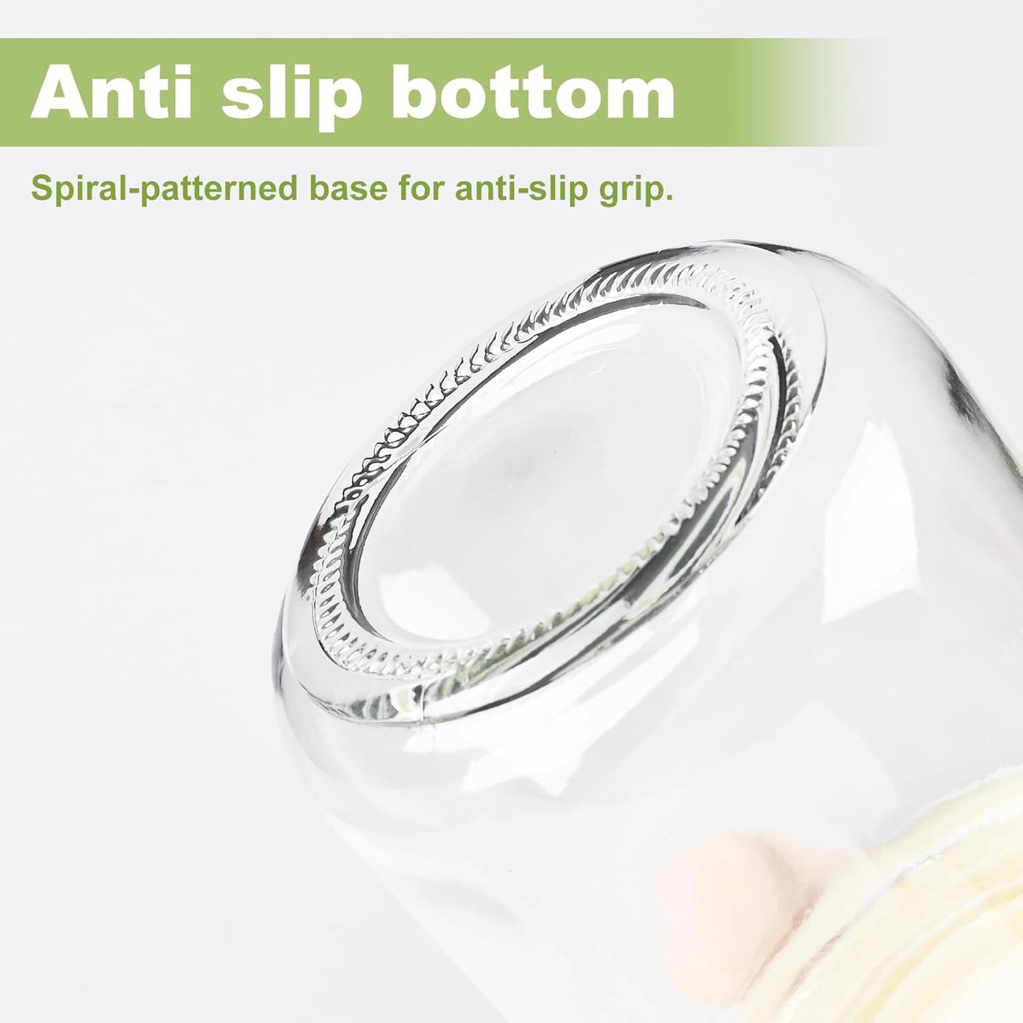 Overnight Oats Containers with Lids, 24oz Glass Jars with Lids 2 pcs, Pink, Wide Mouth Mason jars for Salad, Yogurt, Snacks, Meal Prep