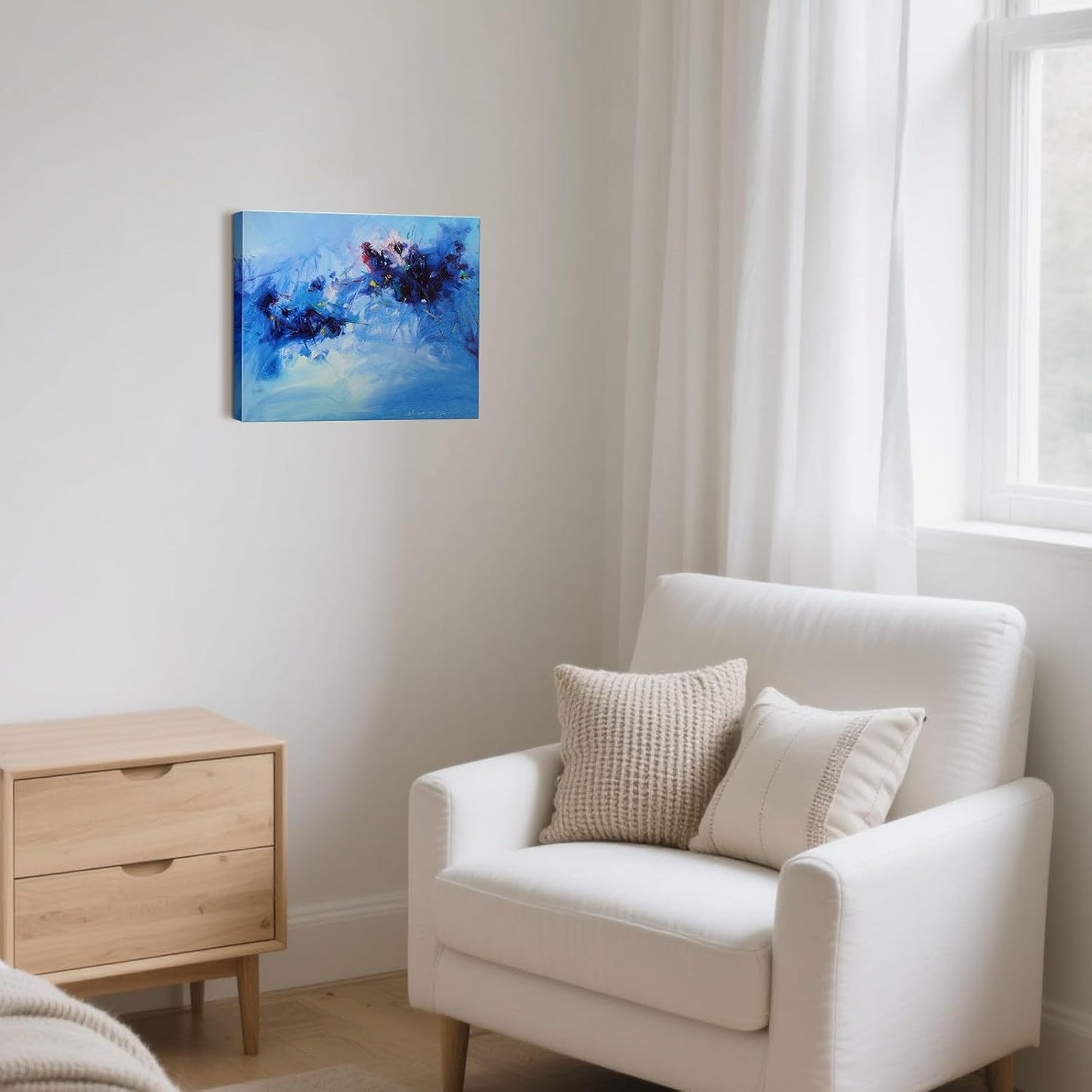 Gloliv Canvas Wall Art – Abstract Wall Decor Painting, Artist-Authorized Reproduction Canvas Prints, Modern Wall Art Decor for Living Room, Bedroom, or Office 16"x12"