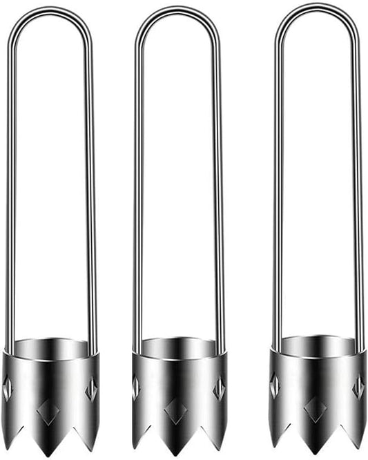 Fruit and Vegetable Corer Pepper Seed Apple Remover Bell Pepper Tomato Corer Tool Stainless Steel Kitchen Gadget