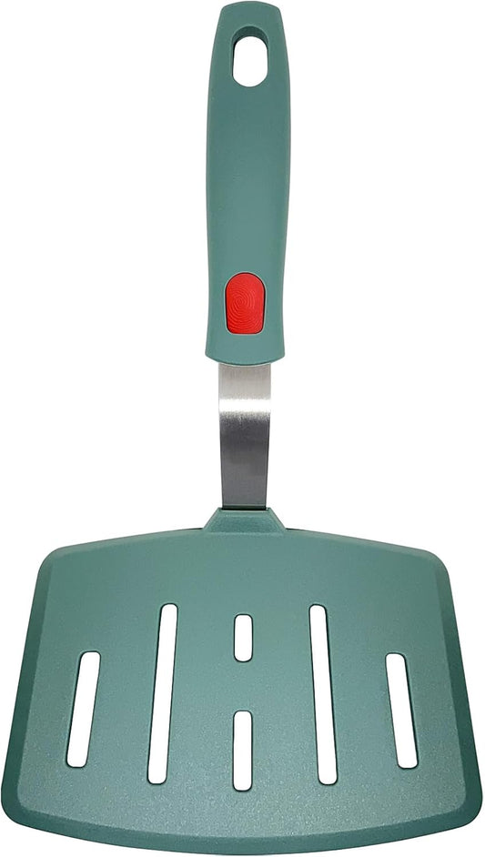 Silicone Spatula Turner, Heat Resistant Pancake Spatulas for Nonstick Cookware Pan, Wide Slotted Omelette Egg Spatula Fish Spatula Cooking Spatula for Kitchen Use Thin Flexible Spatula Dishwasher Safe