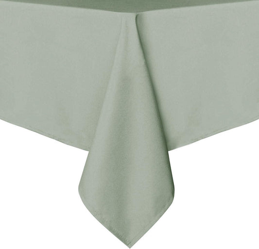 sancua Rectangle Tablecloth - 60 x 84 Inch - Stain and Wrinkle Resistant Washable Polyester Table Cloth, Decorative Fabric Table Cover for Dining Tables, Buffet Parties and Camping, Sage Green