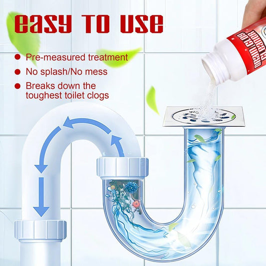 4Pack Safe & Powerful Upgraded Sink Drain Cleaner - Multi-Purpose Pipe Unclogging Agent for Kitchen and Home Drains