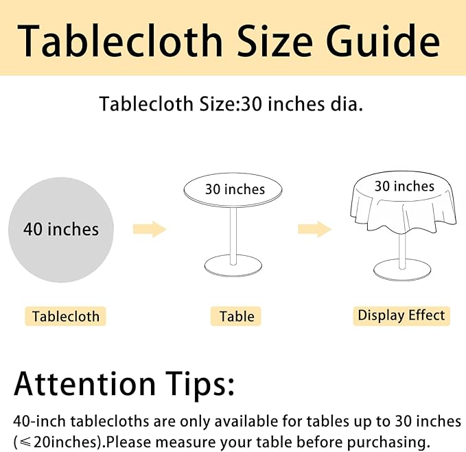 JIUZHEN Round Textured Table Cloth Linen Wrinkle Free Stain Resistant Farmhouse Decorative Circular Tablecloth for Kitchen, Dining, Party, Wedding, Outdoor Use (40 Inch Round,Stone)