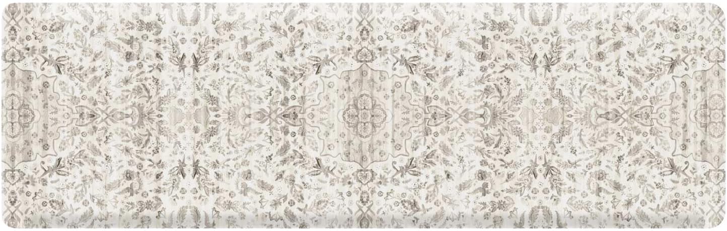 House of Noa Nama Standing Mat – Anti-Fatigue Cushioned Kitchen Mats for Floor | Ergonomic Bounce-Back Foam Kitchen Mats | Anti-Fatigue Mats for Kitchen & Standing | Emile Latte | 22" x 72"