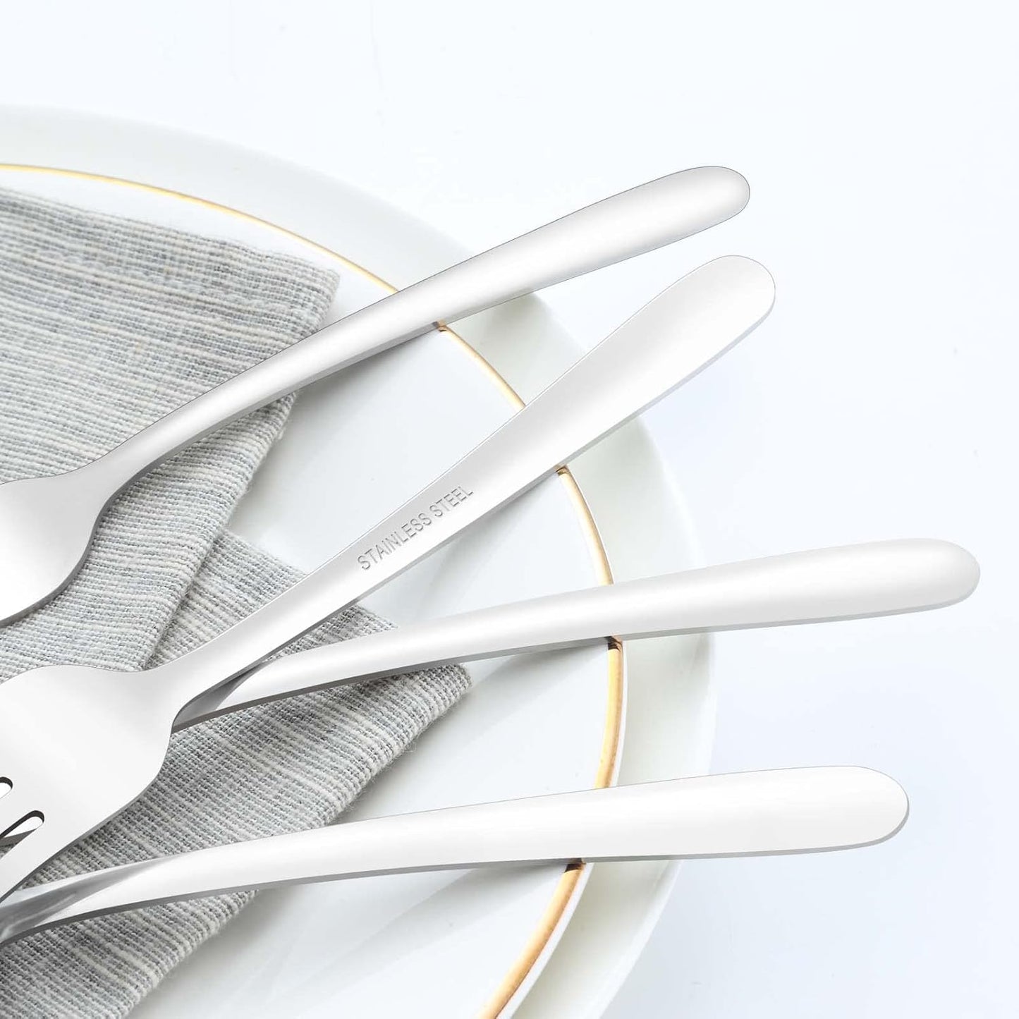 36 Piece Salad Forks, 7 Inch Small Forks in Stainless Steel mirror polished and Dishwasher Safe, Used For Tasting Cakes and Fruits