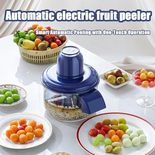 Automatic Grape Peeler Machine, Electric Garlic Peeler & Cherry Tomato Skin Remover Tool for Small Fruits, Efficient Peeling Kitchen Gadget for Home Use (Blue)