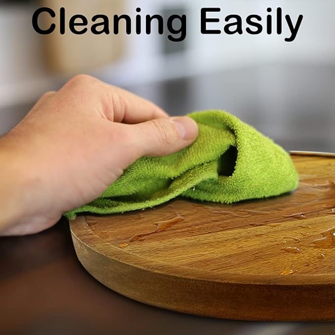 13" Acacia Wood Lazy Susan Organizer Kitchen Turntable for Cabinet Pantry Table Organization