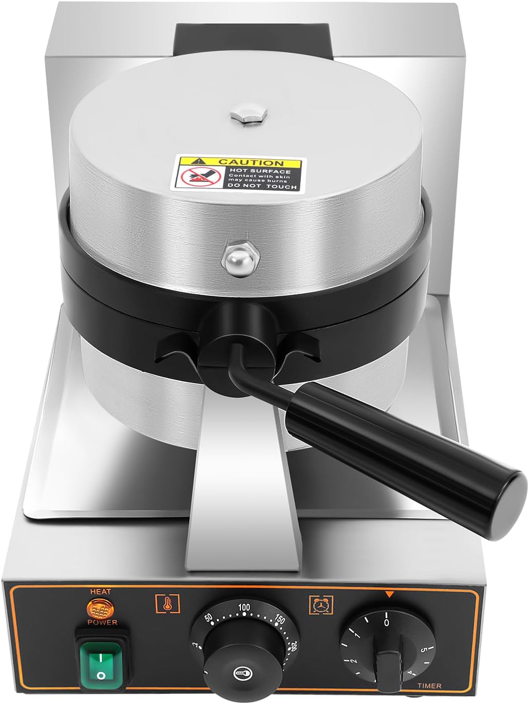 1000W Electric Burger Waffle Maker,Non-Stick Pans Hamburger Panini Press Baking Machine Sandwich Burger Press Breakfast & Ice Cream Waffle Baker for Home Kitchen 50~300℃ Temp Control