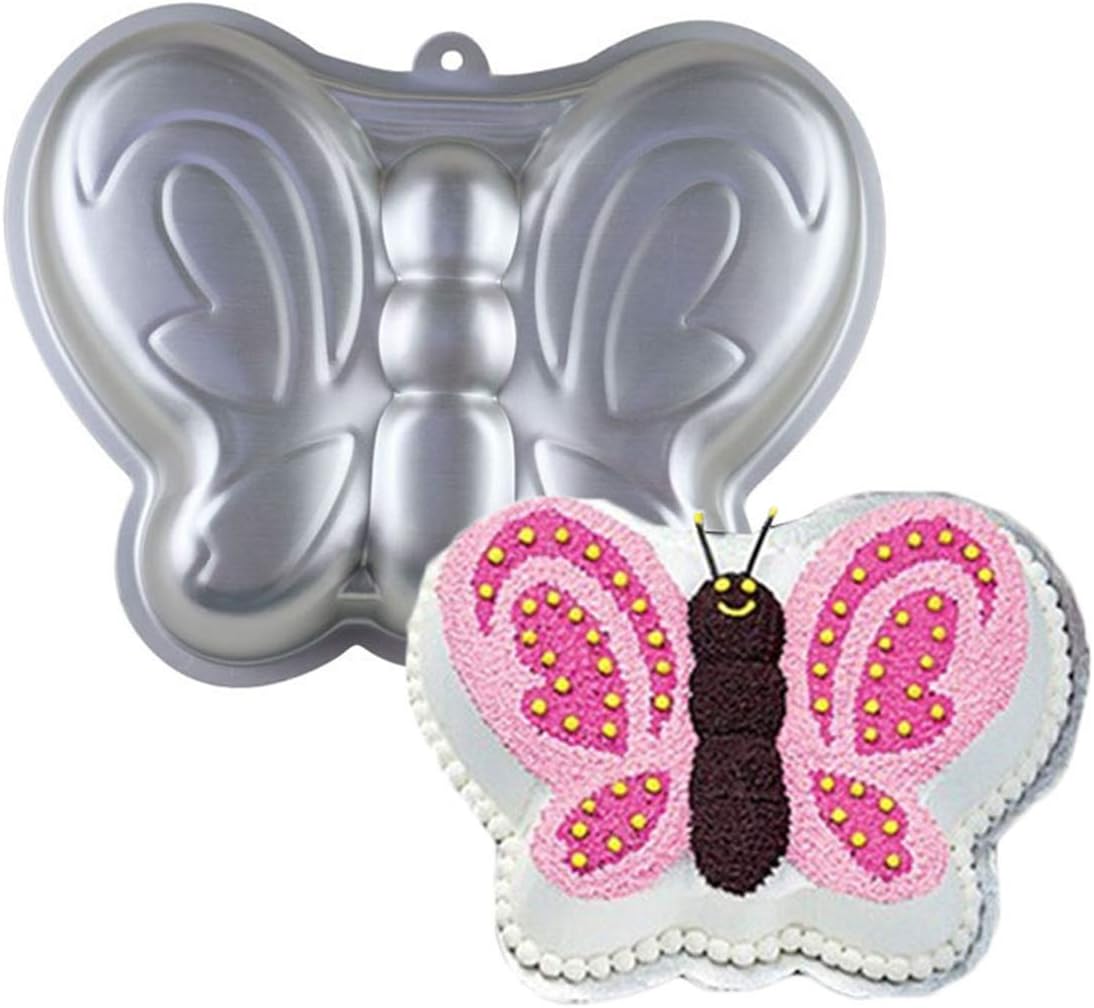 Butterfly Shaped Birthday Cake Pan Mould Aluminum 3D Animal DIY Cake Baking Pan for Birthday, Anniversary, Party, Christmas
