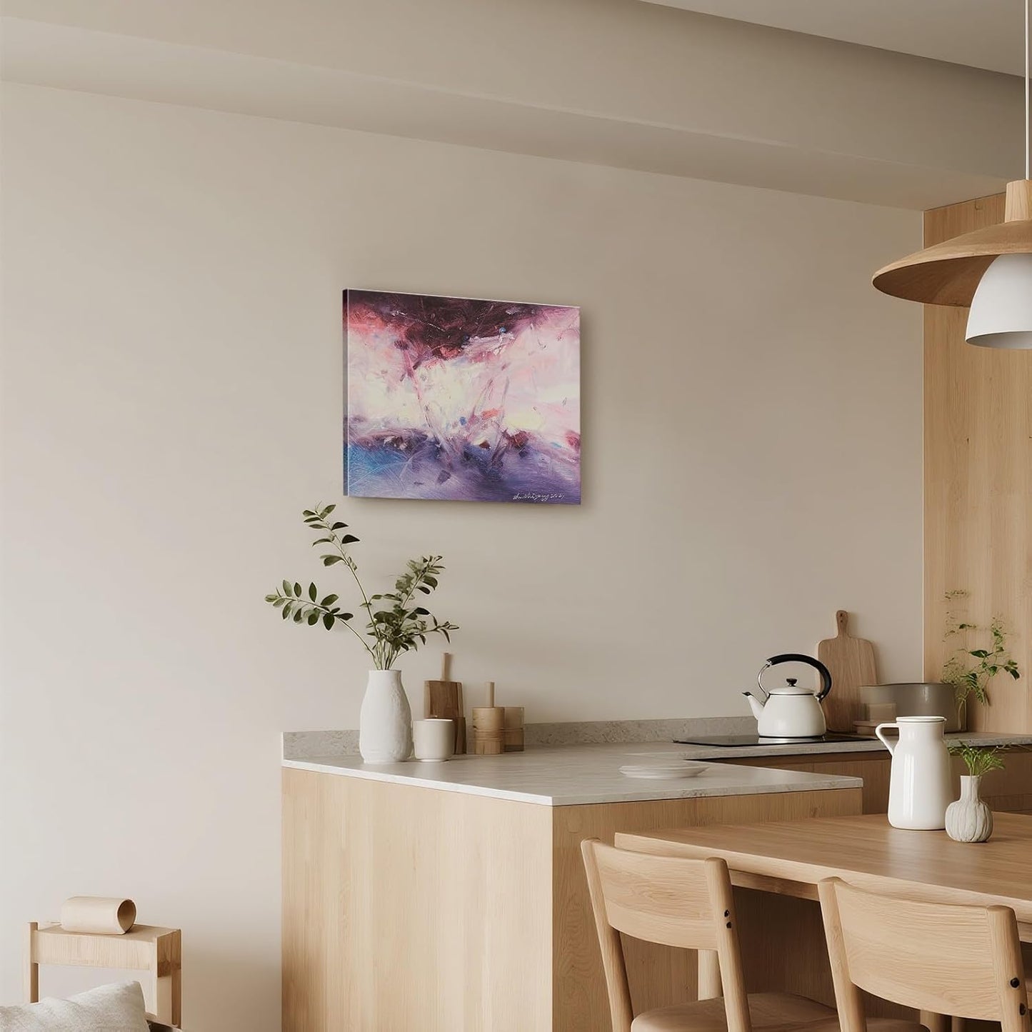 Gloliv Canvas Wall Art – Abstract Wall Decor Painting, Artist-Authorized Reproduction Canvas Prints, Modern Wall Art Decor for Living Room, Bedroom, or Office 16"x12"