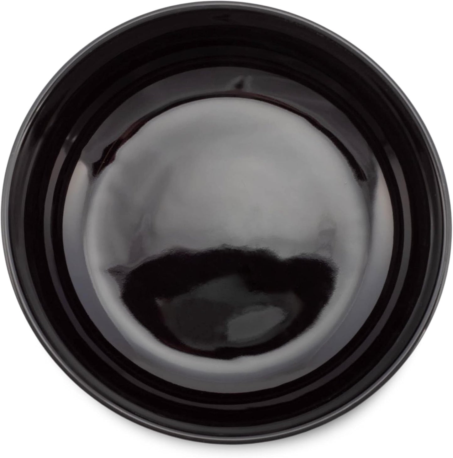 Elanze Designs Bistro Glossy Ceramic 8.5 inch Large Serving Bowls Set of 2 - Perfect for Multiple Everyday Uses: Pasta, Salad, Ramen, Soup, Popcorn, Noodles, Cereal and Mixing Bowls, Black