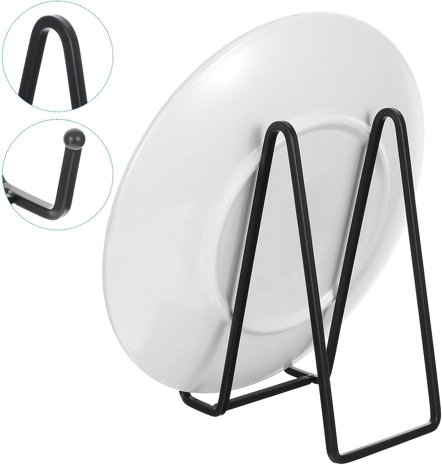 12 Pack Plate Stands for Display 6 Inch Plate Holder Display Stands Picture Frame Holder Metal Frame for Decorative Supplies, Book, Photo, Easel, Platter, Tabletop Art