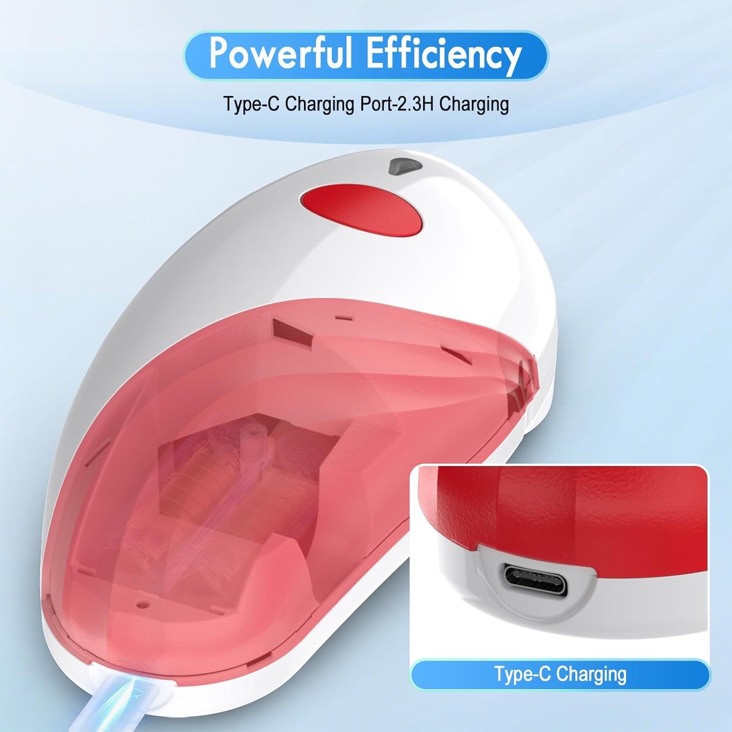 HuiJuKeJi Electric Can Opener, One-Touch Automatic Can Opener for Seniors with Arthritis, Rechargeable Hands-Free Can Opener for Almost Can Sizes, Smooth Edge & Food-Safe Kitchen Gadgets-Red