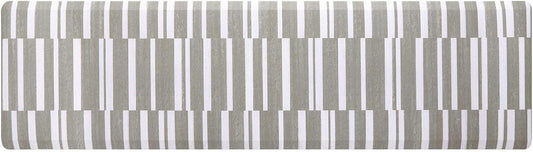 House of Noa Nama Standing Mat – Anti-Fatigue Cushioned Kitchen Mats for Floor | Ergonomic Bounce-Back Foam Kitchen Mats | Anti-Fatigue Mats for Kitchen & Standing | Sutton Stripe Basil | 30" x 108"