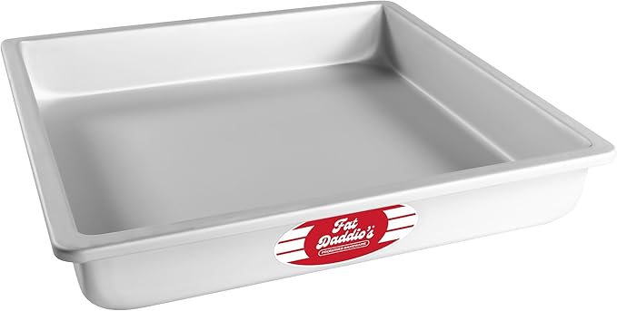 Fat Daddio's Anodized Aluminum Square Cake Pan, 12 x 2 Inch