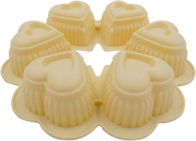 FantasyDay Heart Cake Mold Silicone Baking Molds Party Cake Bakeware for Your Birthday Dessert, Cake, Bread, Tart, Pie, Flan, Pudding, Maracoon and More #8