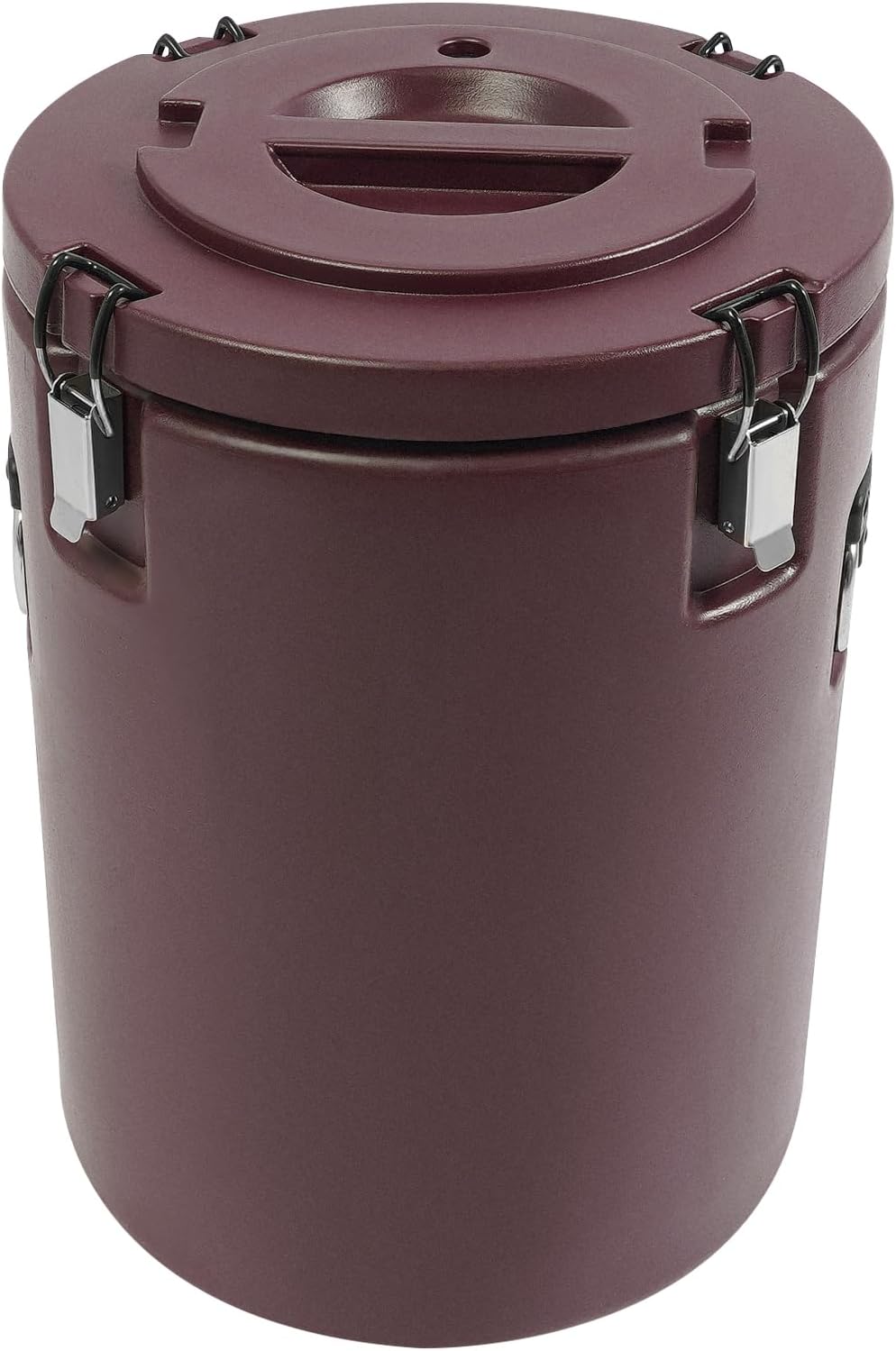 DYNAMI Large Insulated Food Container, Portable Commercial Food Warmer Insulated Soup Container Cold Hot Box for Catering,Stainless Steel Inner Liner, Sealed and Leak-proof (Brown, 9.3 Gal)