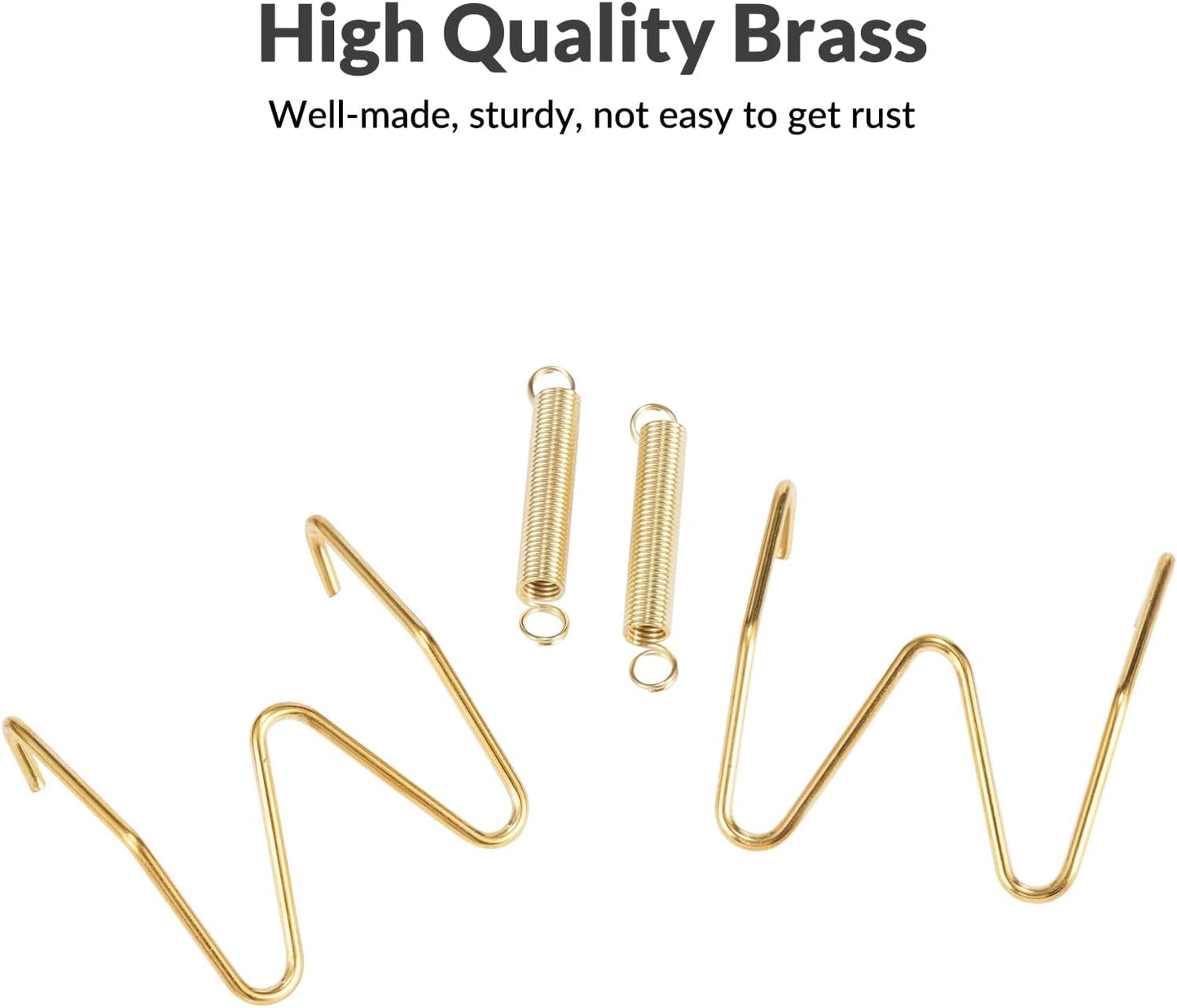 12-Pack Invisible Wall Plate Hangers, 4/6/8 Inch Brass Plate Holders with 16-Pack Wall Hooks