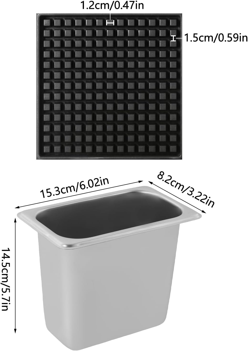 2200W Commercial Waffle Maker, Electric Square Waffle Maker Non-Stick Stainless Steel Belgian Waffle Iron w/Time & Temper Adjustable|Oil Spill Chute, Large Waffle Machine for Restaurant Party Food