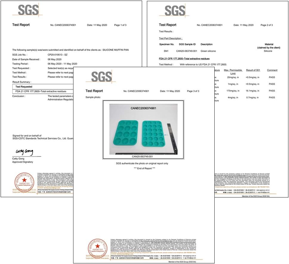 Silicone Muffin Pan Cupcake Pan Set - Mini 24 Cups and Regular 12 Cups Muffin Tin, Nonstick Food Grade Molds with 12 Baking Cups