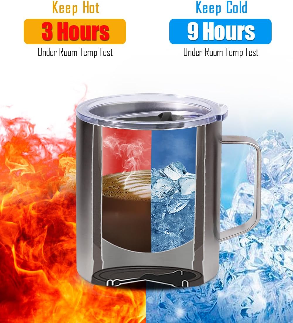 SUNWILL Insulated Coffee Mug with Lid, Birthday Gifts for Women, Stainless Steel Coffee Cup, Inspirational Sometimes You Forget You're Awesome Gifts for Christmas, Graduation, Thank You - 14oz Purple