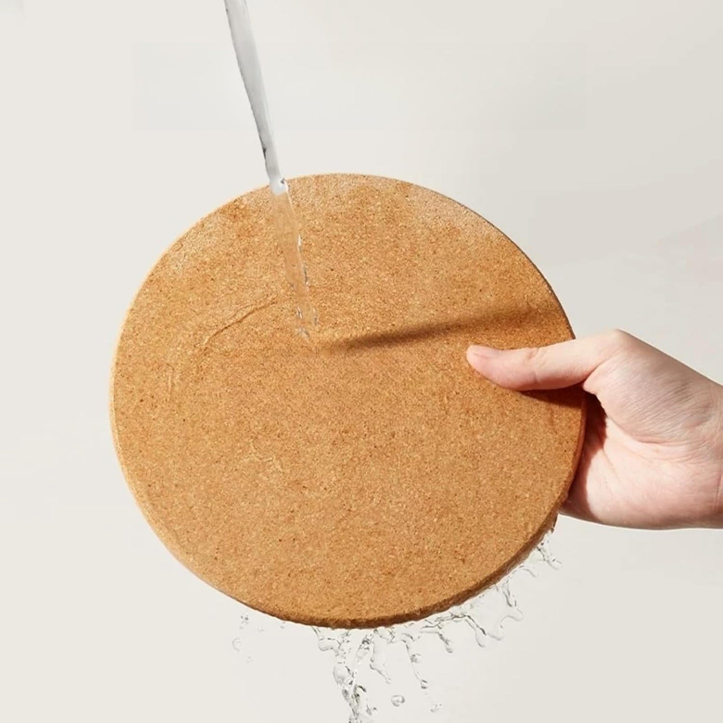 Cork Costers Set of 6, Table Mats for Table Hot Pot, Non Slip Thick Cork Trivet for Coffee, Tea, Kettles, Pots, Pans, and Plants 7.5inch