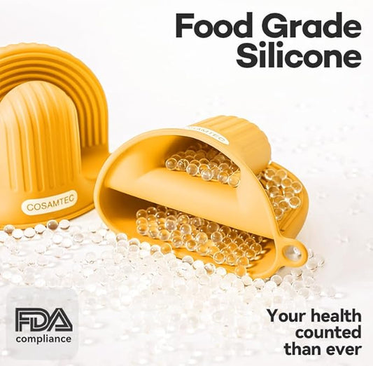 Silicone Oven Mitts Heat Resistant Mini Oven Gloves and Pot Holders Set for Kitchen Non Slip Waterproof Pinch Grips for Cooking and Baking Set of 2