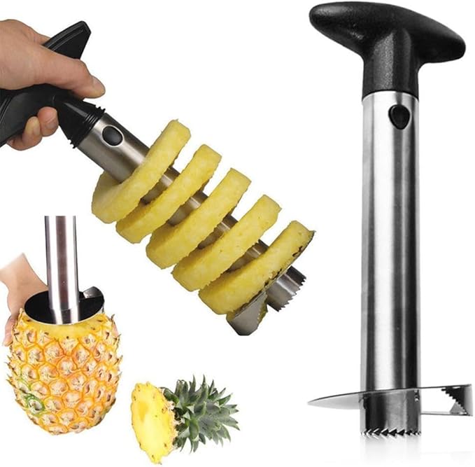 2 Pack Pineapple Slicers Corer Tools Stainless Steel Remove Peel Cut