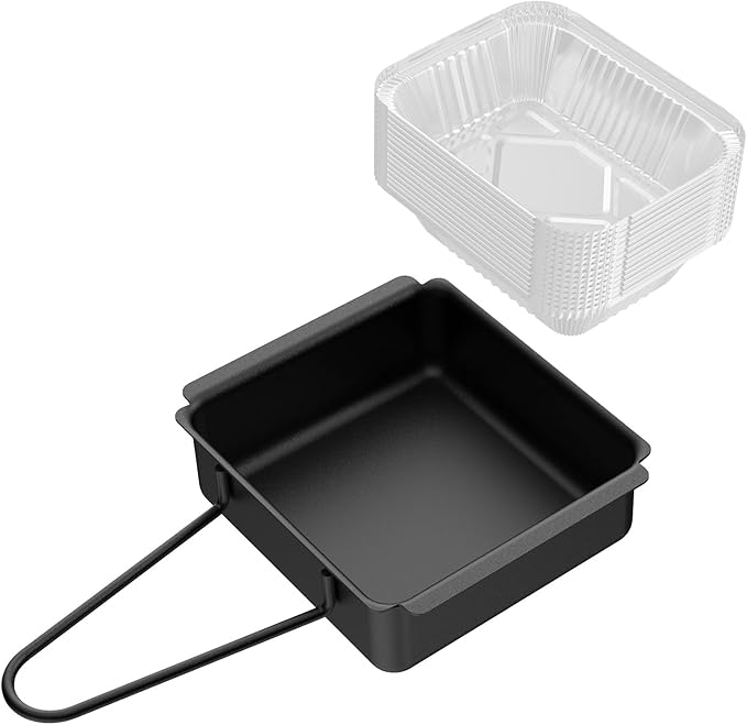 GARNETIN Nexgrill Grill Drip Pan & Grease Catcher Cup Set with 15 Aluminum Foil Liners - Nexgrill Replacement Parts, Nexgrill Grease Tray